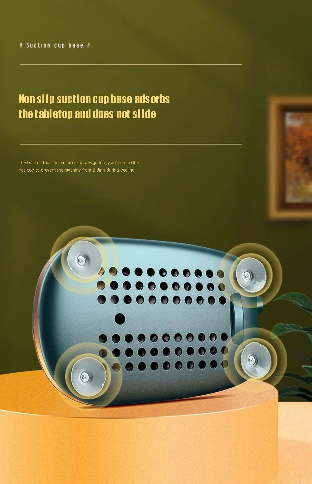 🍏 CooskyHack SpinPeel – Pelador Giratorio para Manzanas, Patatas y Verduras