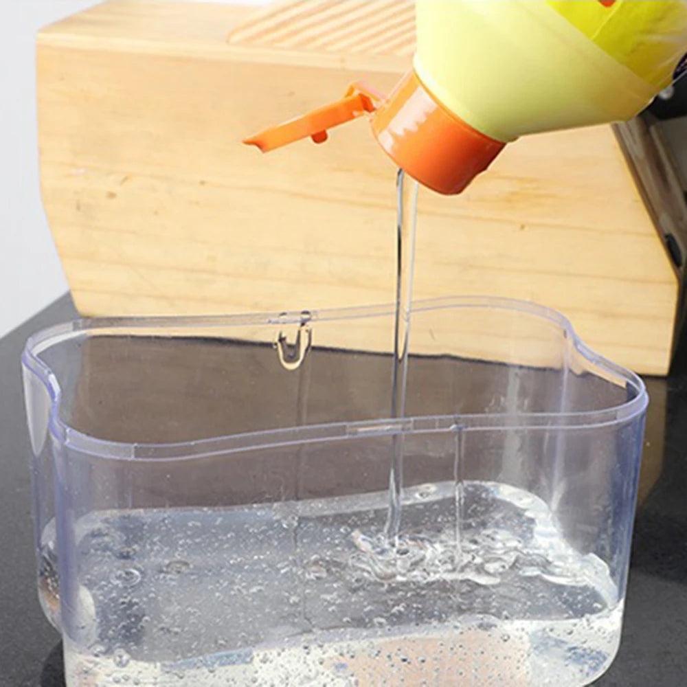 CooksyLab Dispensador 2 en 1 de Jabón con Soporte para Esponja