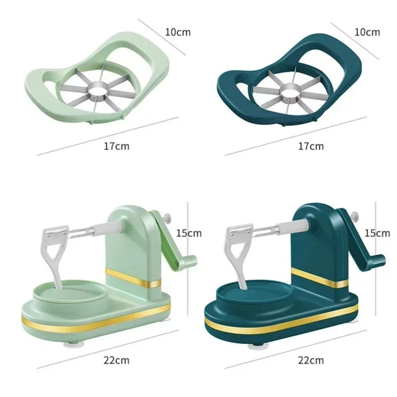 🍏 CooskyHack SpinPeel – Pelador Giratorio para Manzanas, Patatas y Verduras